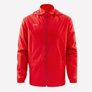 Chaqueta impermeable de fútbol adulto, Viralto club rojo