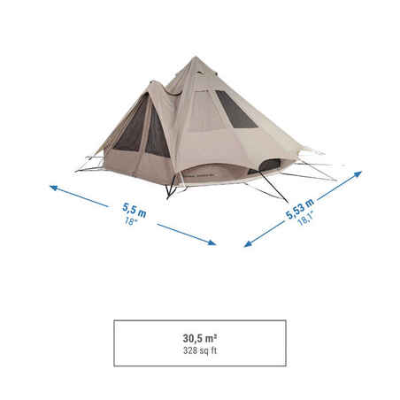 5 Man Teepee Tent - Teepee 5.2 Polycotton