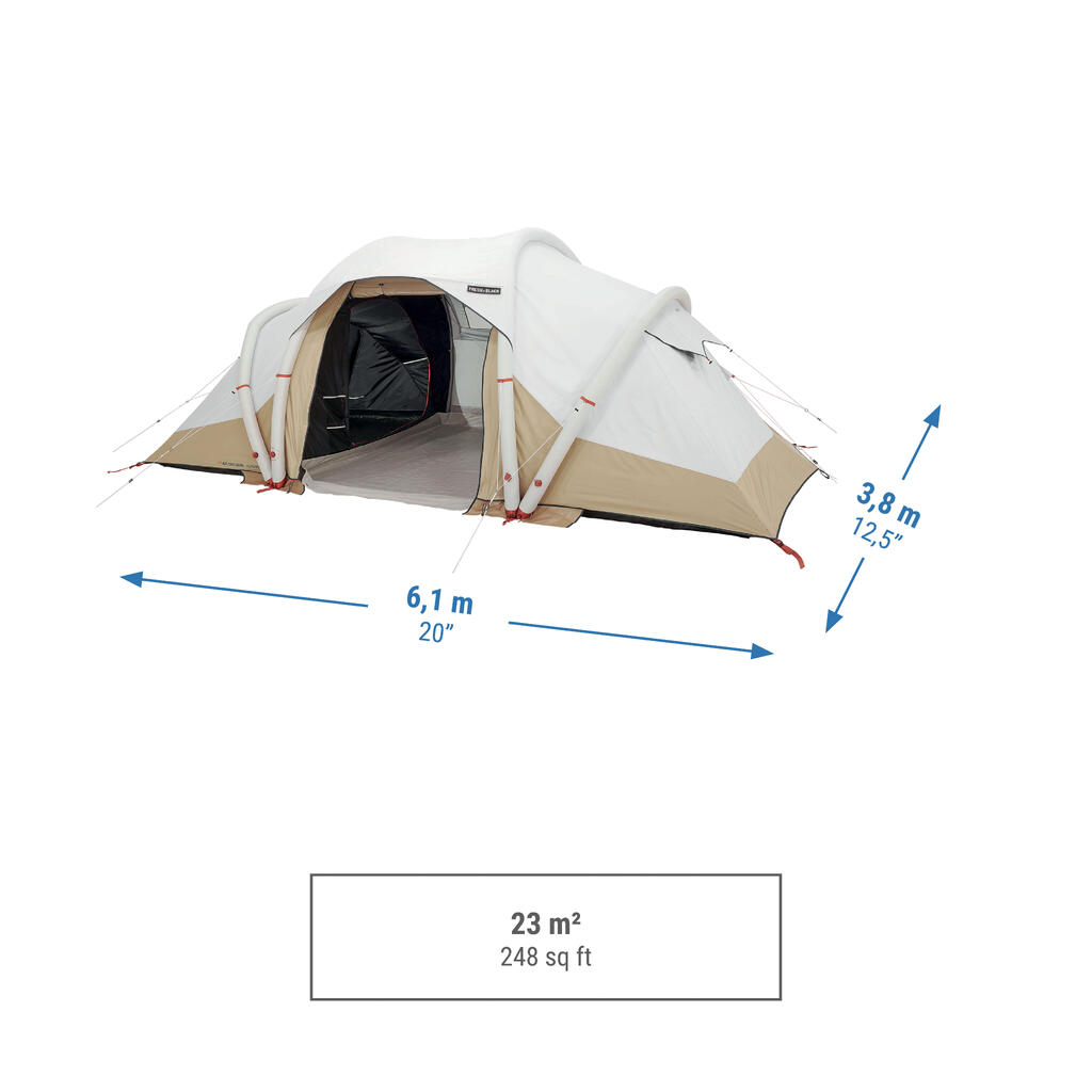 Inflatable camping tent - Air Seconds 4.2 F&B - 4 Person - 2 Bedroom