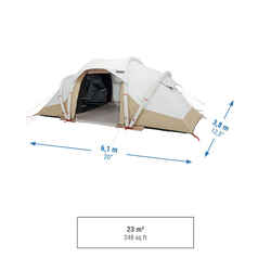 Inflatable camping tent - Air Seconds 4.2 F&B - 4 Person - 2 Bedroom