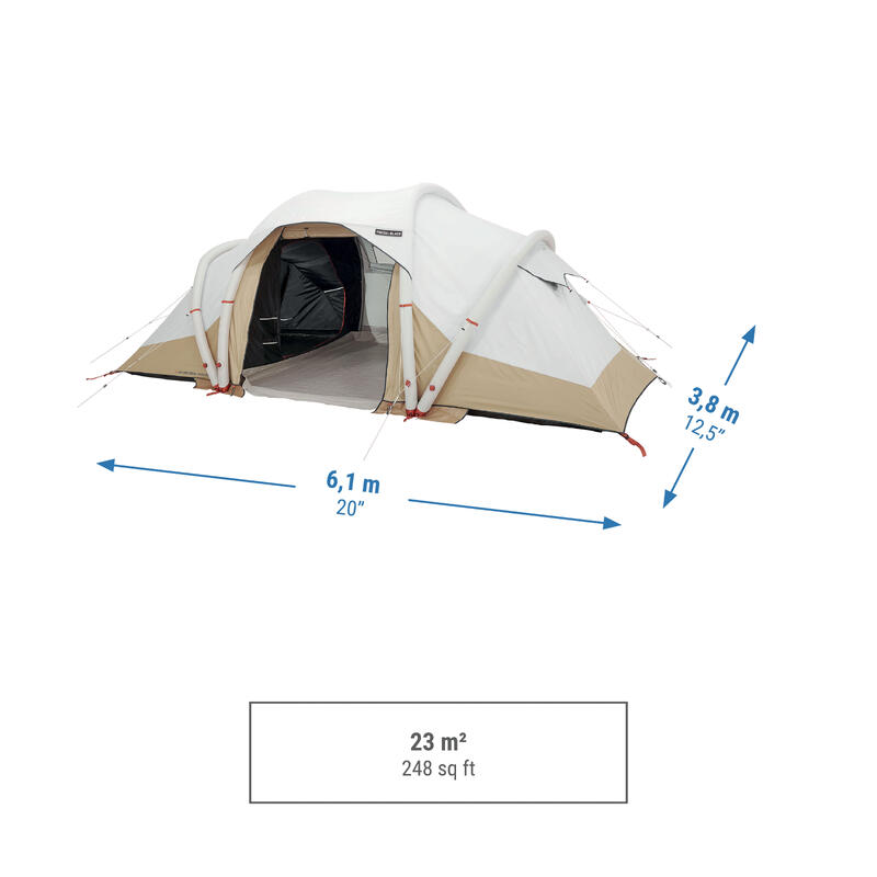 Tente gonflable de camping - Air Seconds 4.2 F&B - 4 Places - 2 Chambres