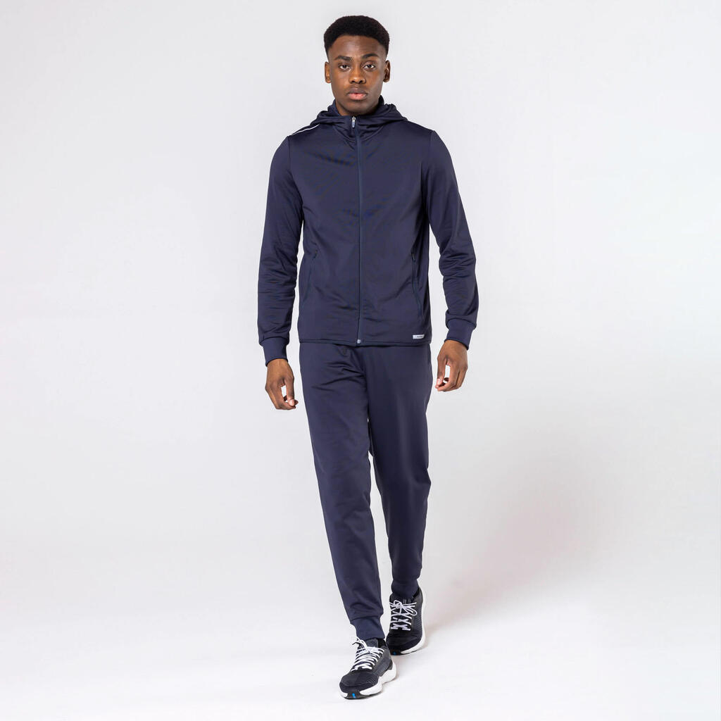 Men's KIPRUN Run 100 Warm Running Trousers - Dark Blue