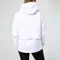 WOMEN'S RAIN RUN 100 JACKET - WHITE