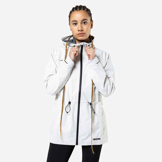 
      WOMEN'S RUN 500 RAIN JACKET - BEIGE
  