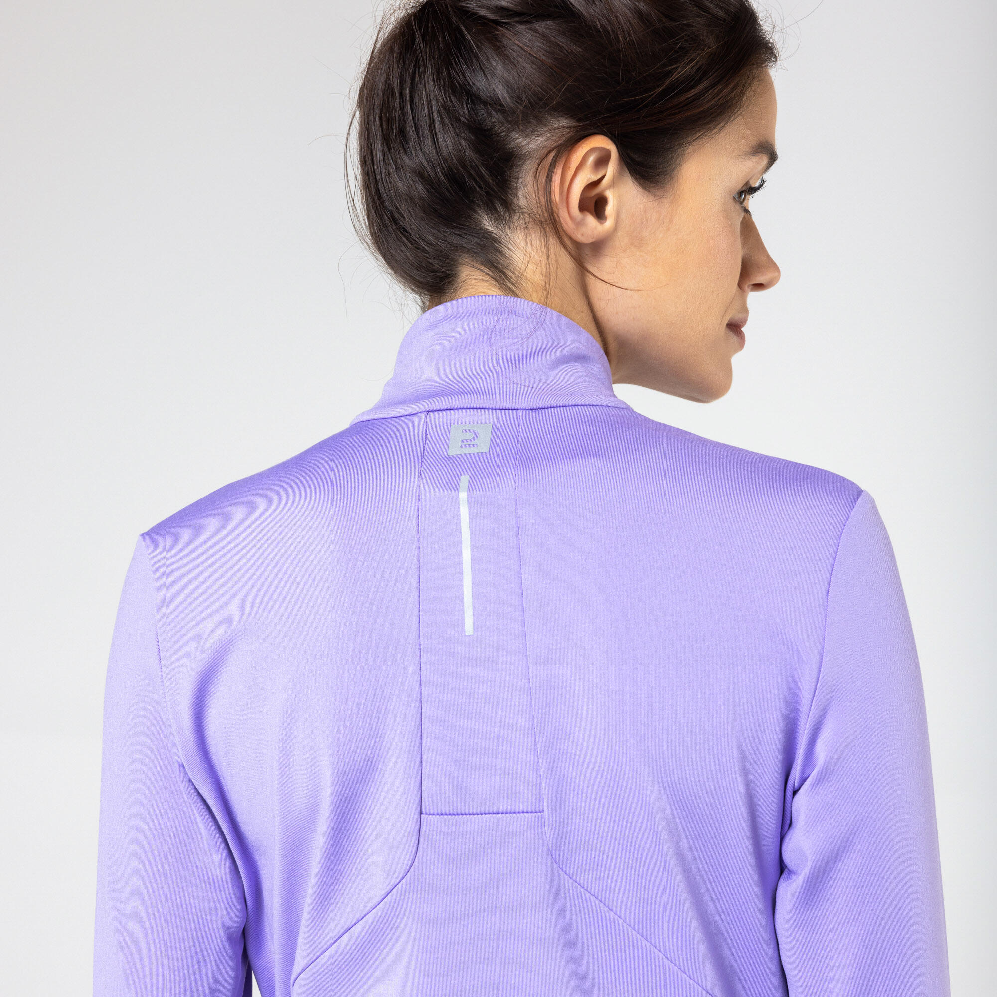 Zip Warm women's long-sleeved running T-shirt - purple 2/6