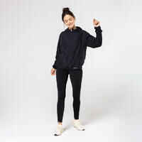 Women's windproof running jacket - KIPRUN Run 100 Wind - Black