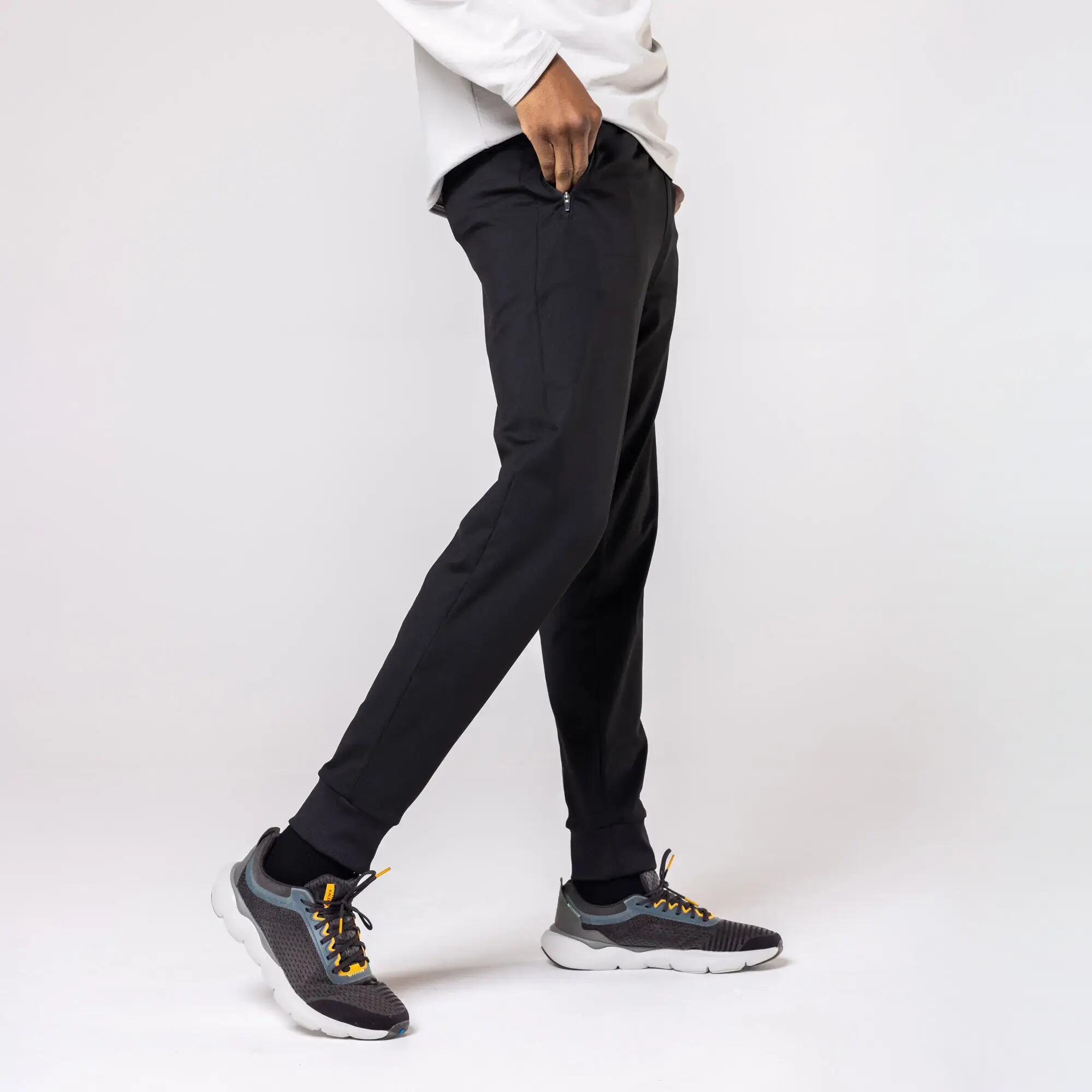 Men Running Track Pants - Warm 100 - Black -  2