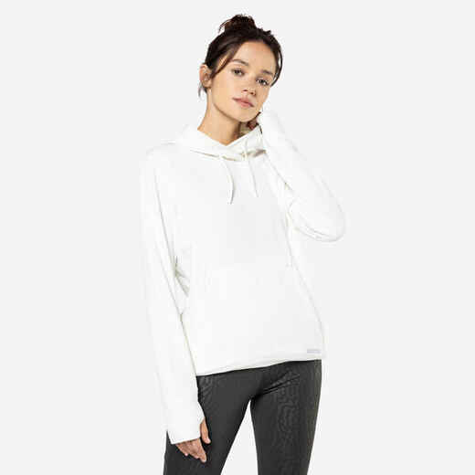 
      500 women's warm running hoodie - white
  