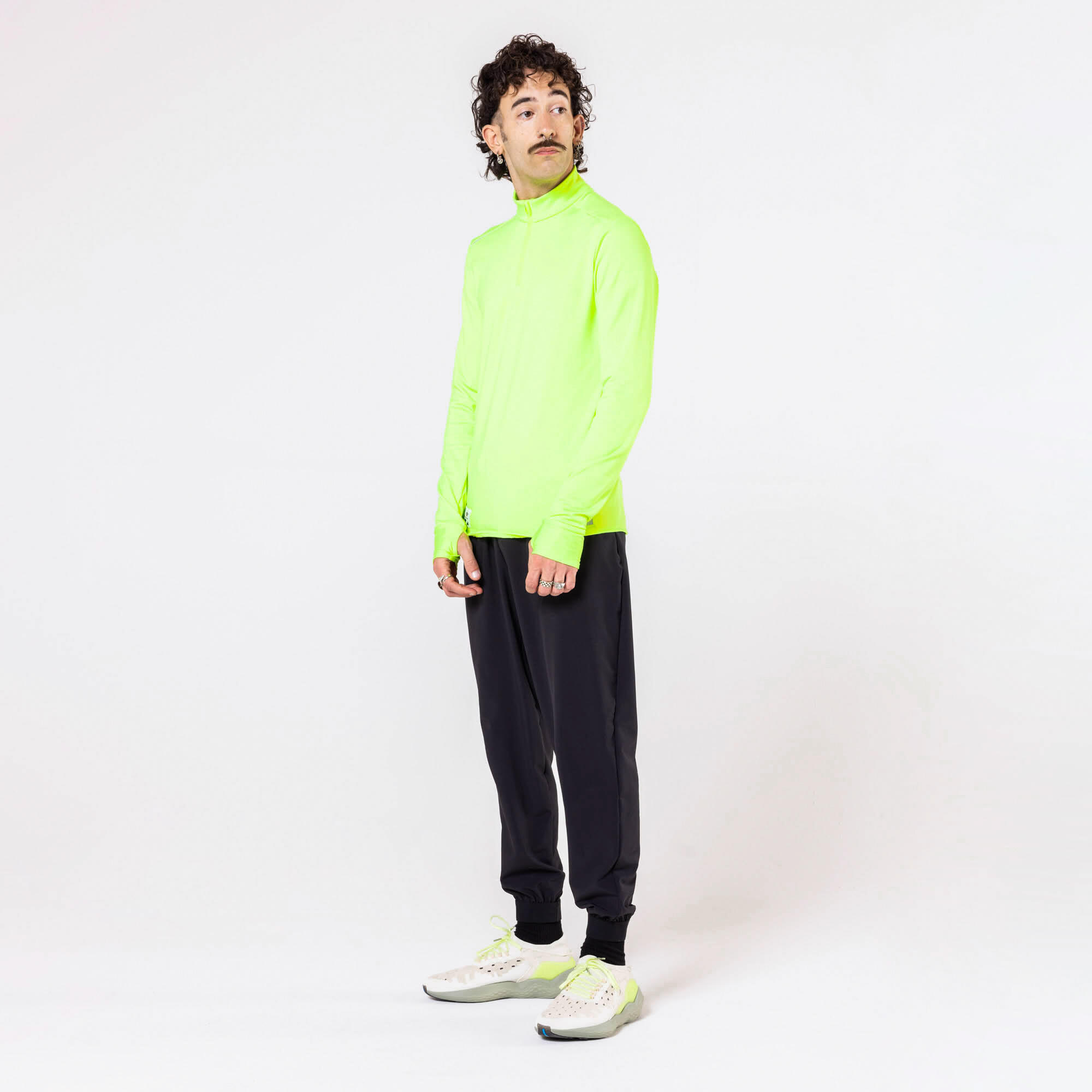 Bluza do biegania męska Kalenji Run 100 Warm Visibilite 10/14