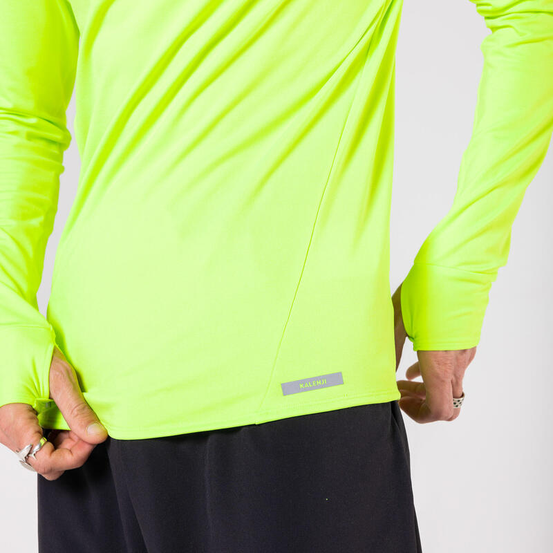 Bluză Călduroasă Alergare Jogging Run Warm Visibility Bărbați
