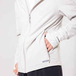 MEN'S LONG-SLEEVED WARM RUN 500 JACKET - WHITE