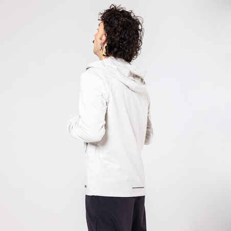 MEN'S LONG-SLEEVED WARM RUN 500 JACKET - WHITE