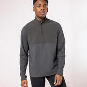 Camiseta running manga larga cálida hombre - Warm 500 verde oscuro