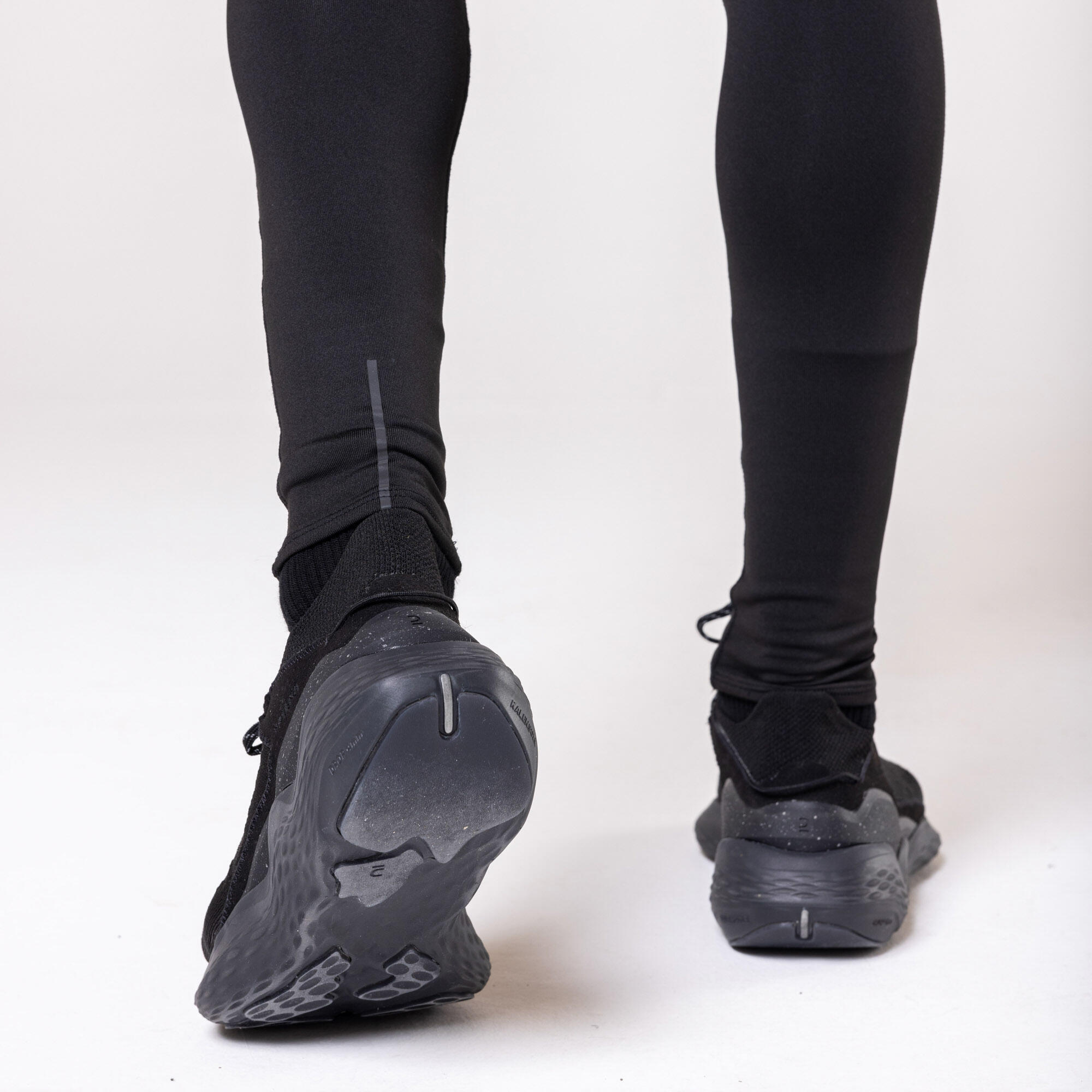 Men's Warm Running Tights -  Black - KALENJI