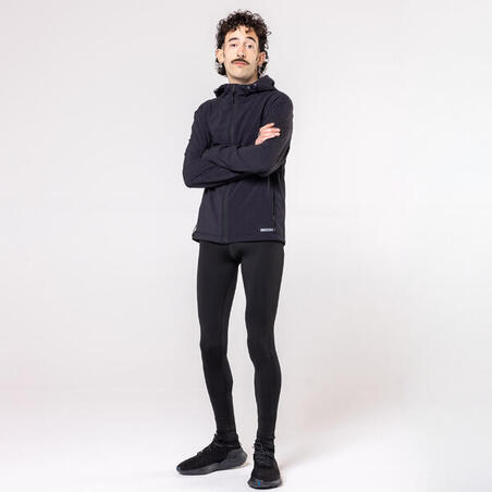 Чоловічі тайтси Run Warm для бігу - Чорні