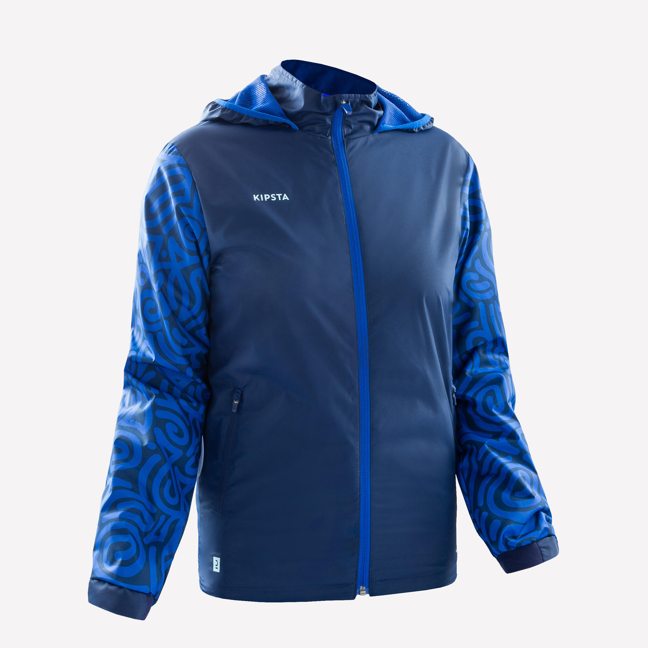 Kids' Rainproof Jacket Viralto Letters - Blue 2/9