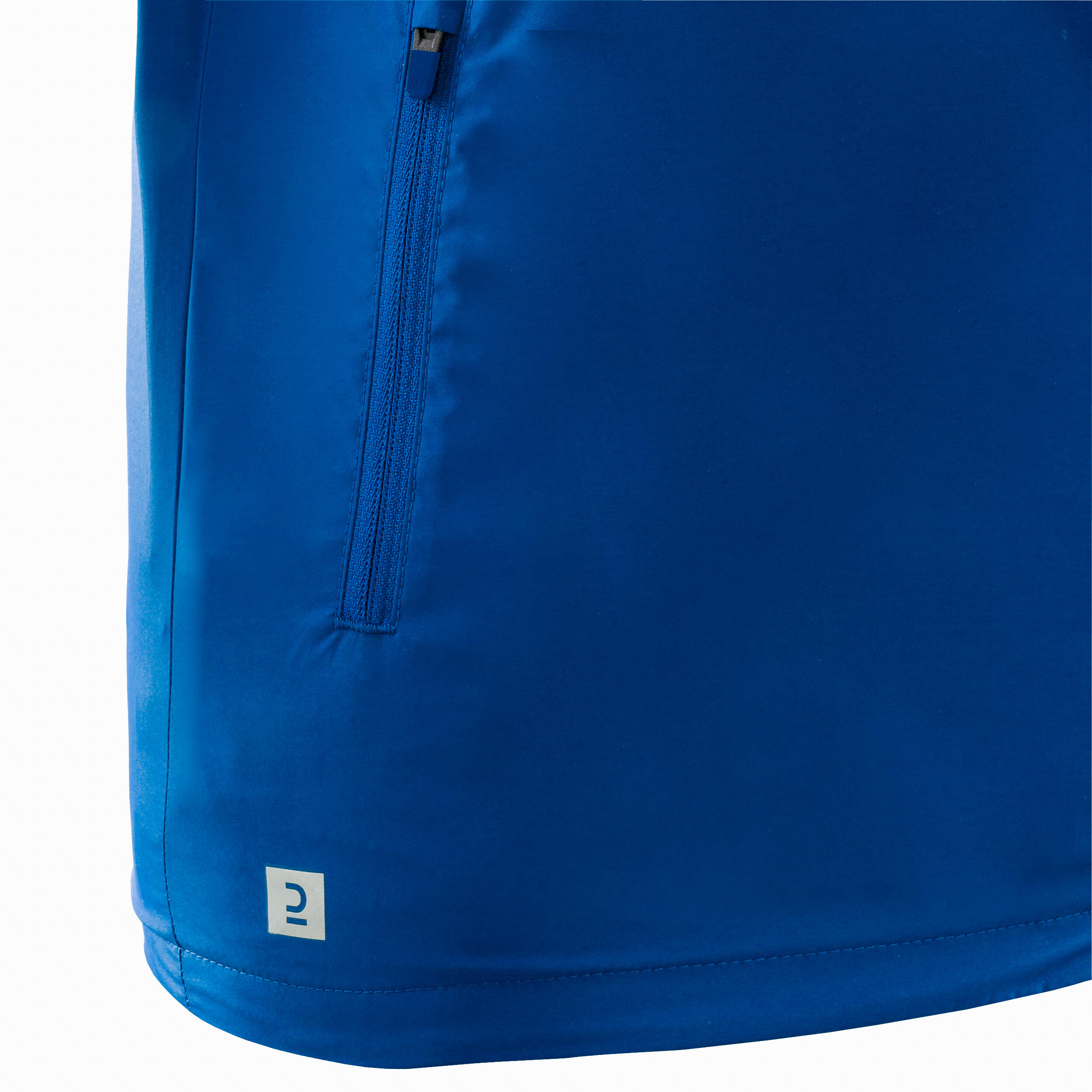 Chaqueta impermeable de fútbol niño, Viralto Club azul 6/17