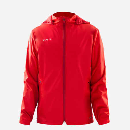 Kids' Football Rainproof Jacket Viralto Club - Red