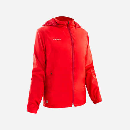 Kids' Football Rainproof Jacket Viralto Club - Red