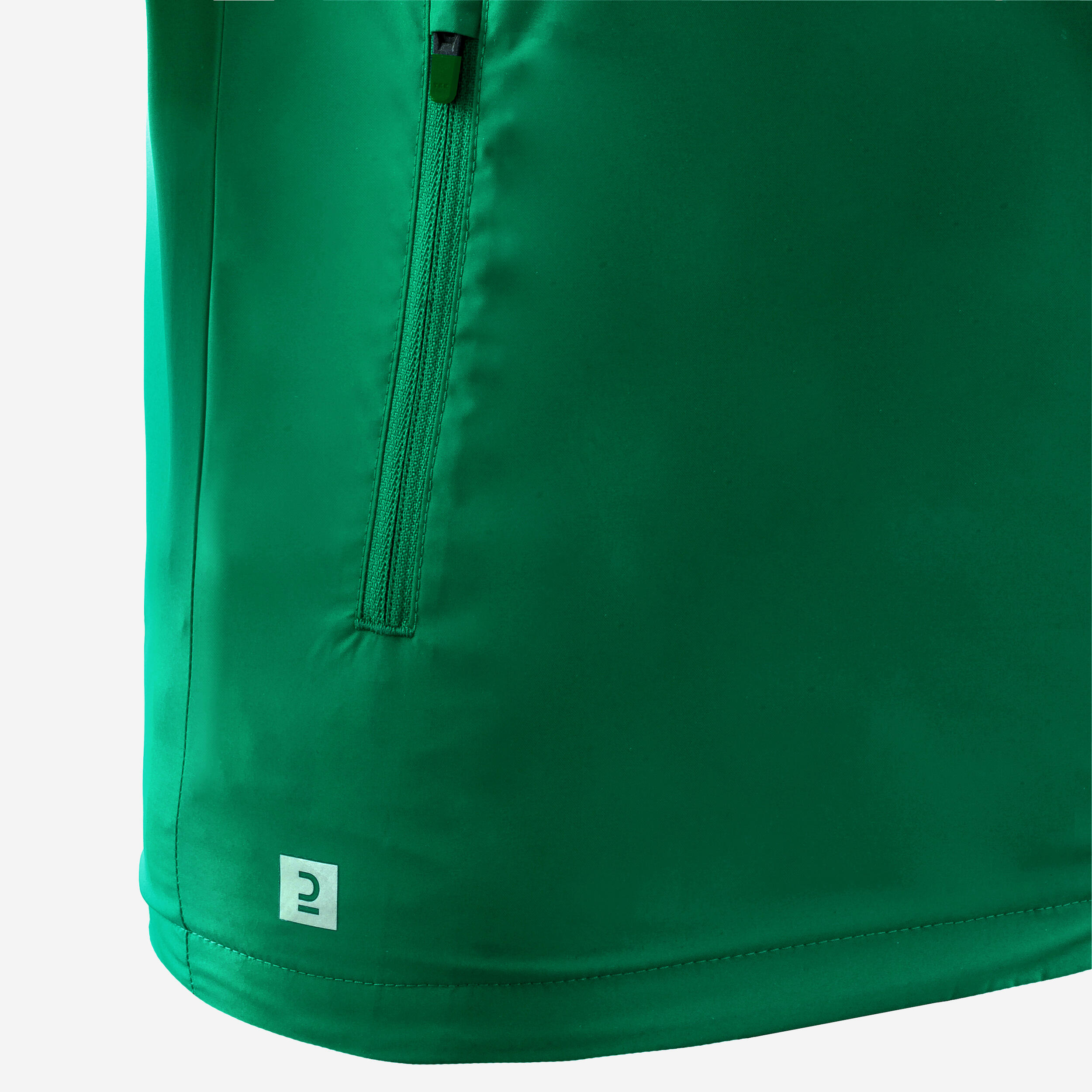 Chaqueta impermeable de fútbol niño, Viralto Club Júnior verde 6/13