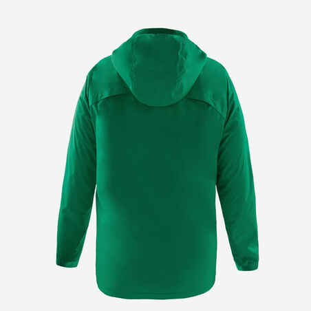 Kids' Rainproof Football Jacket Viralto Club - Green