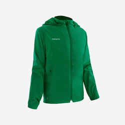 Kids' Rainproof Football Jacket Viralto Club - Green