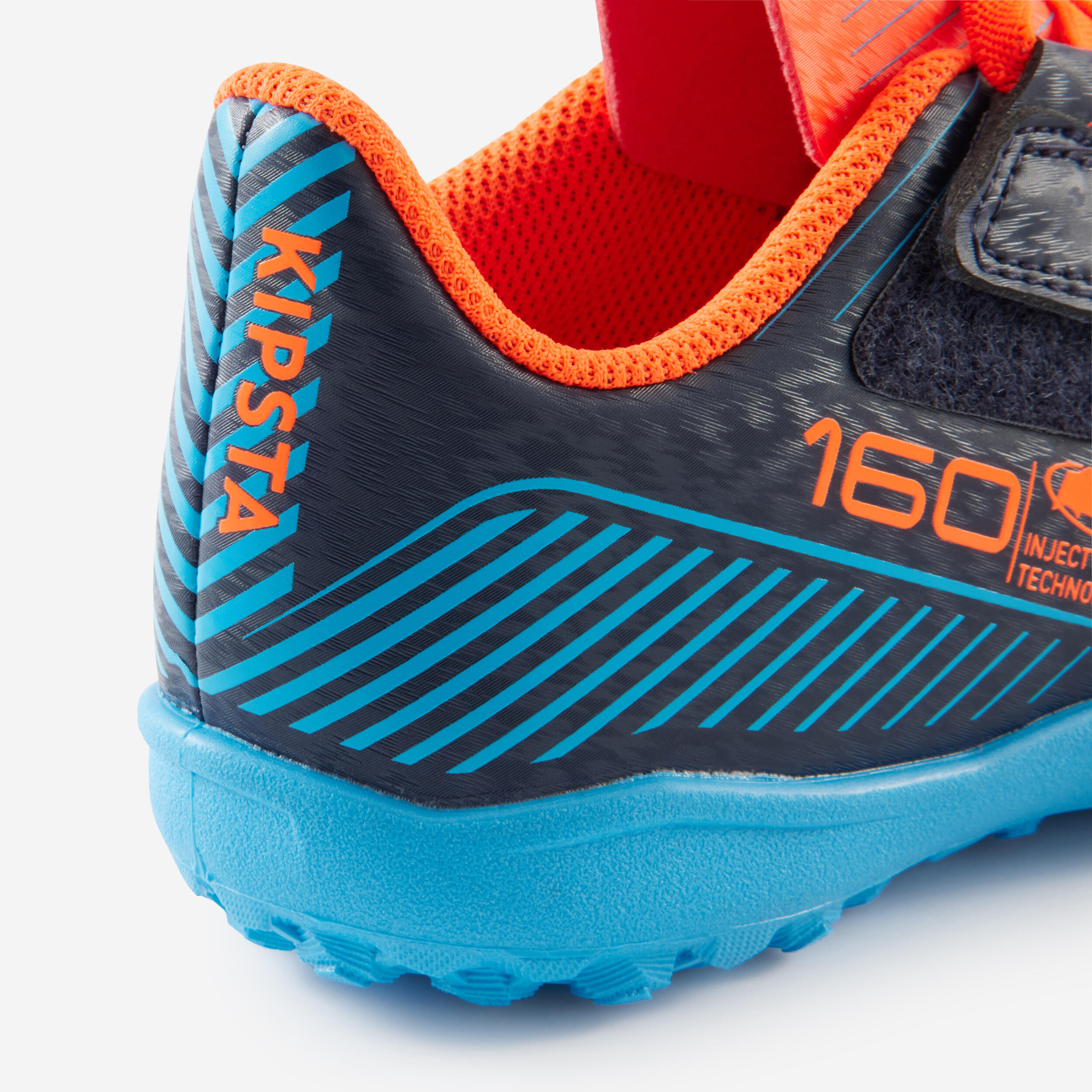 Kids' Hook and Loop Soccer Cleats - 160 Easy Turf - KIPSTA