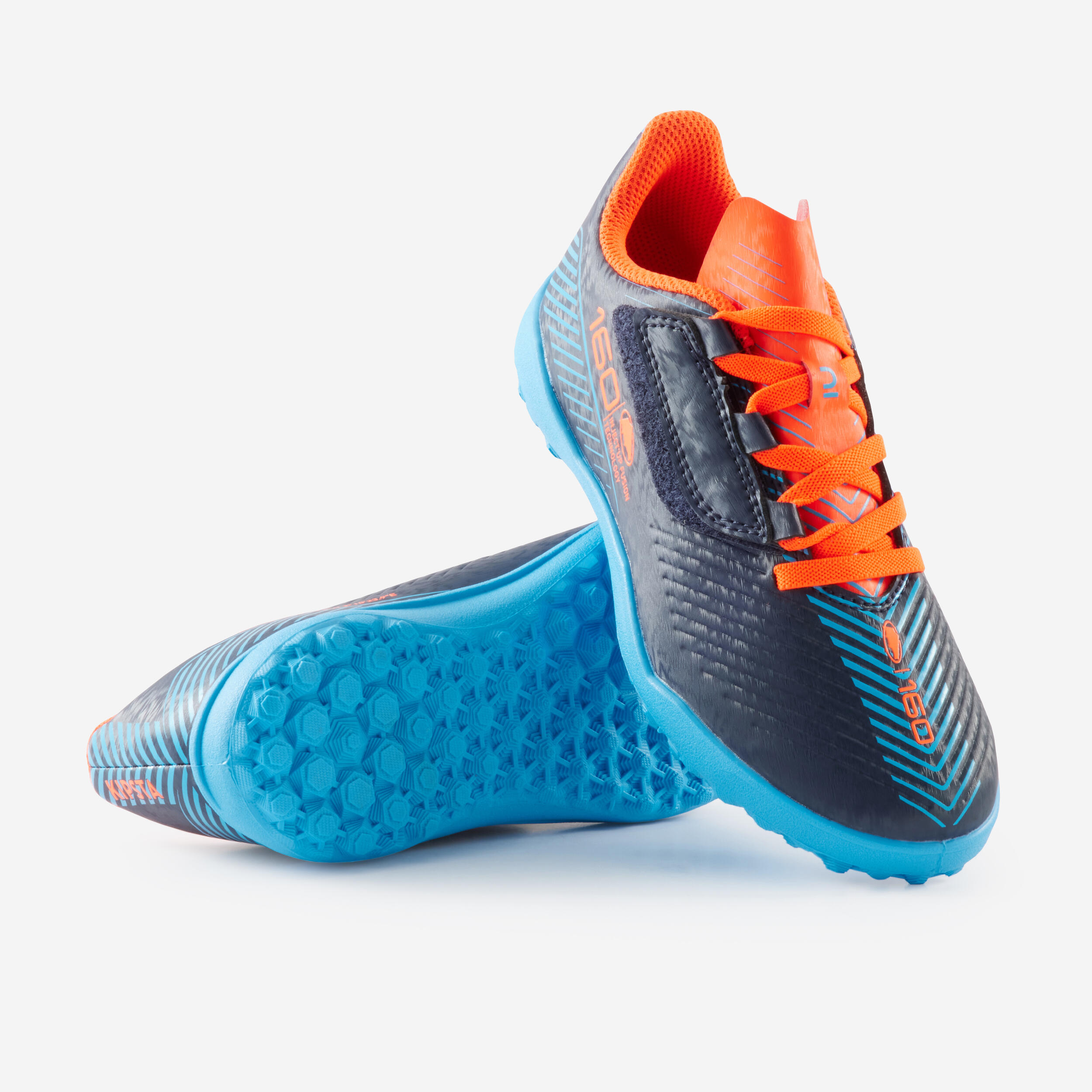 Chaussures de soccer enfant 160 Easy bleu marine