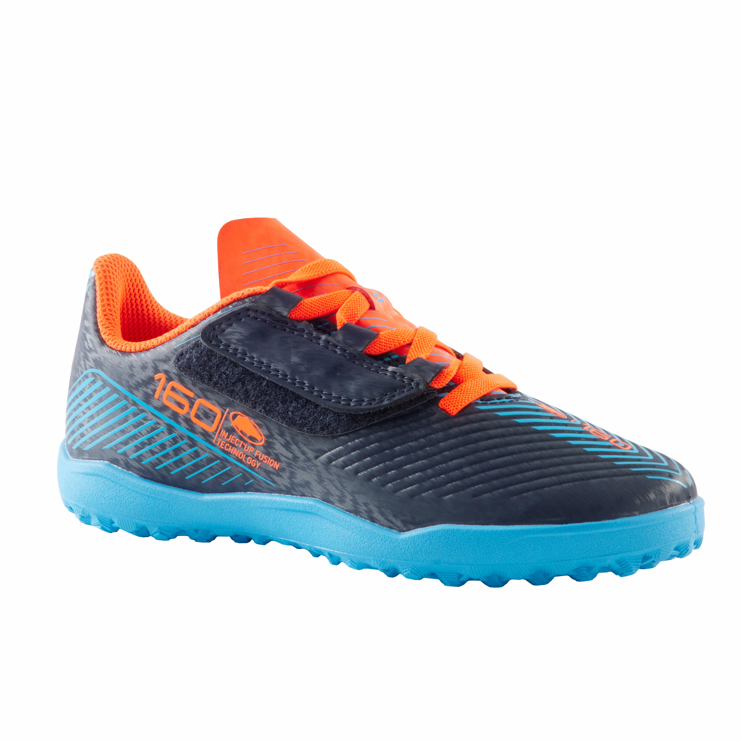 steel blue / fluo flame orange