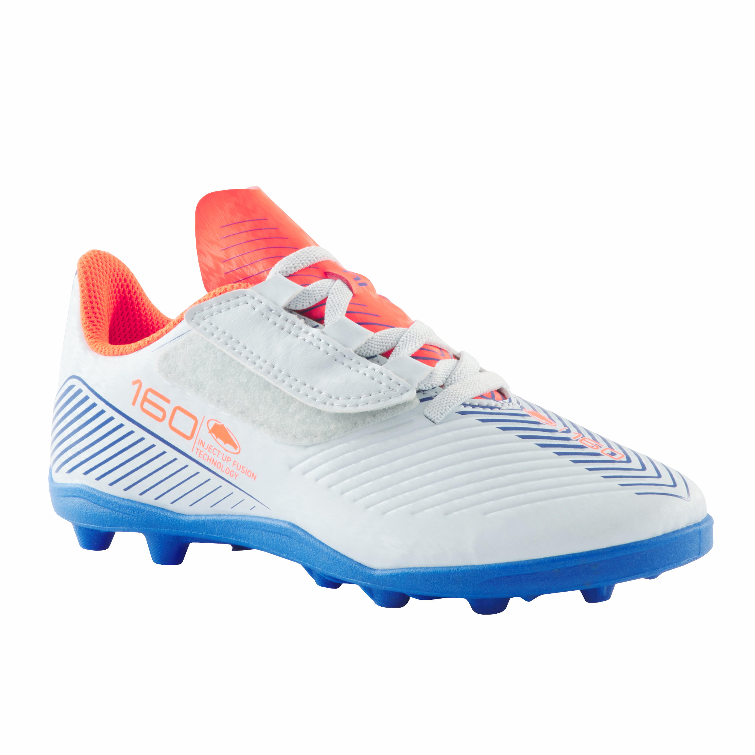 160 EASY AG/FG SCRATCH CHILDREN'S SOCCER BOOTS LIGHT GREY