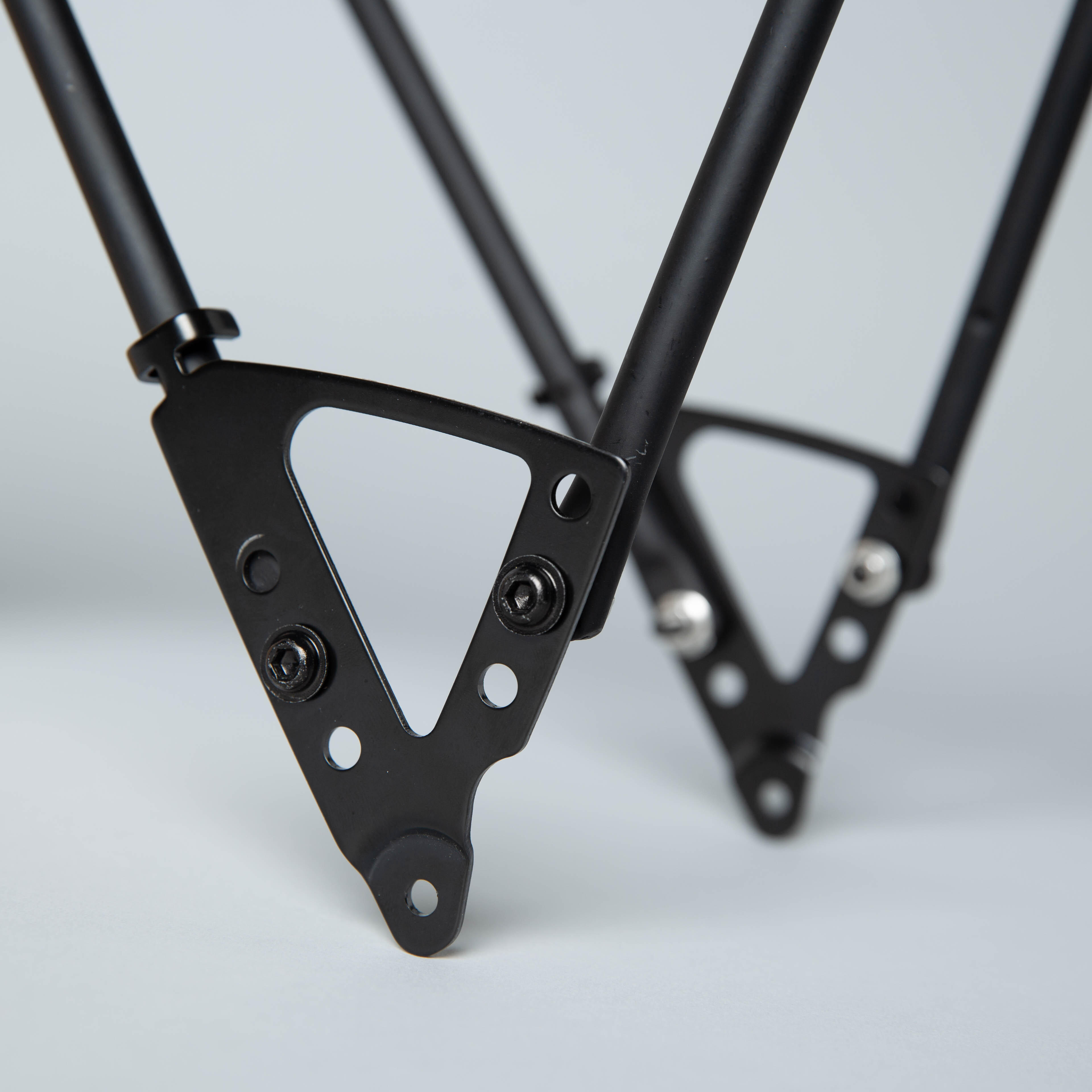 Porte-bagages Avant Vélo Pliant – Noir – Métal – Neuf