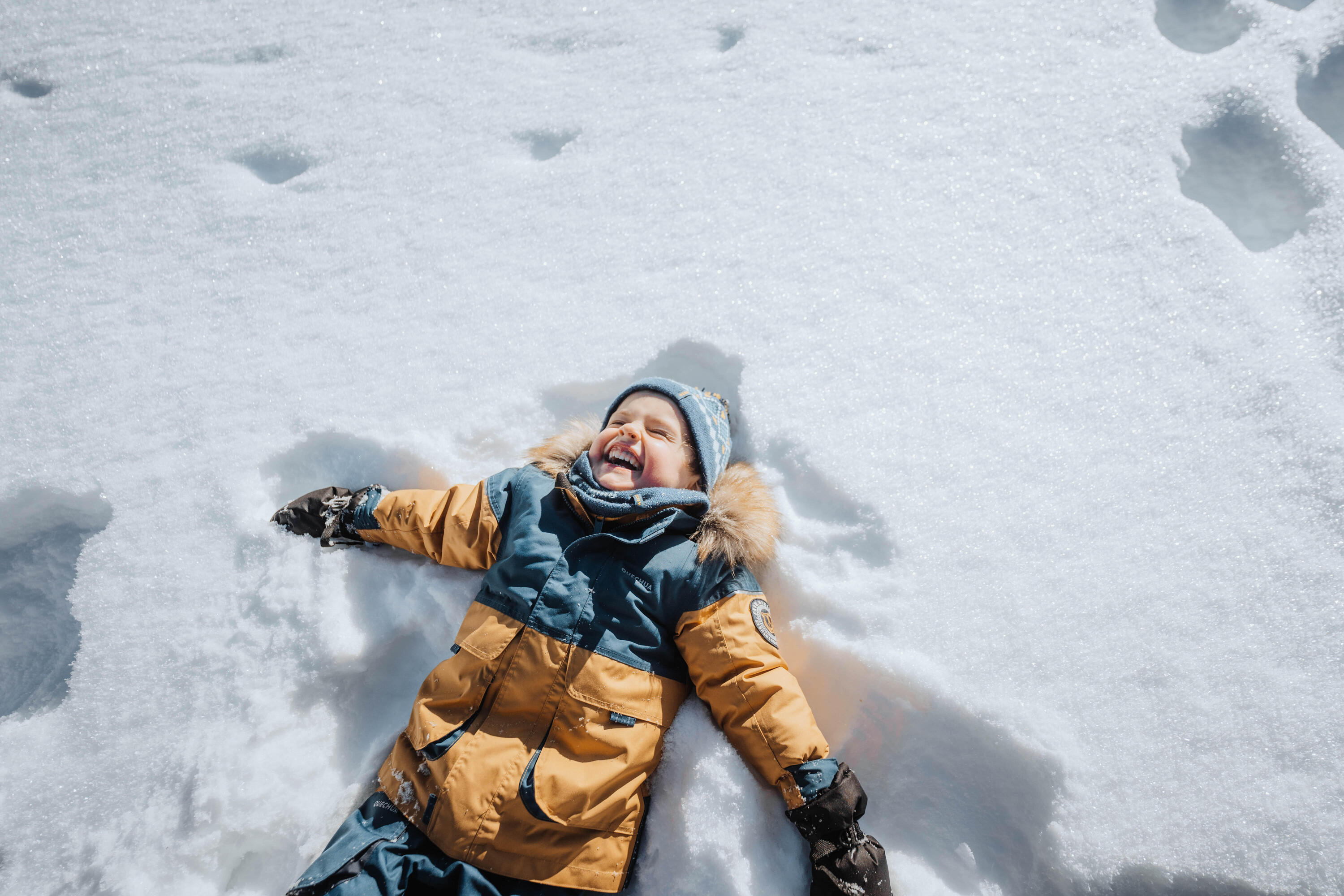 Winterjacke Parka Kinder Gr. 92–116 warm Winterwandern - SH500 Mountain 17/18