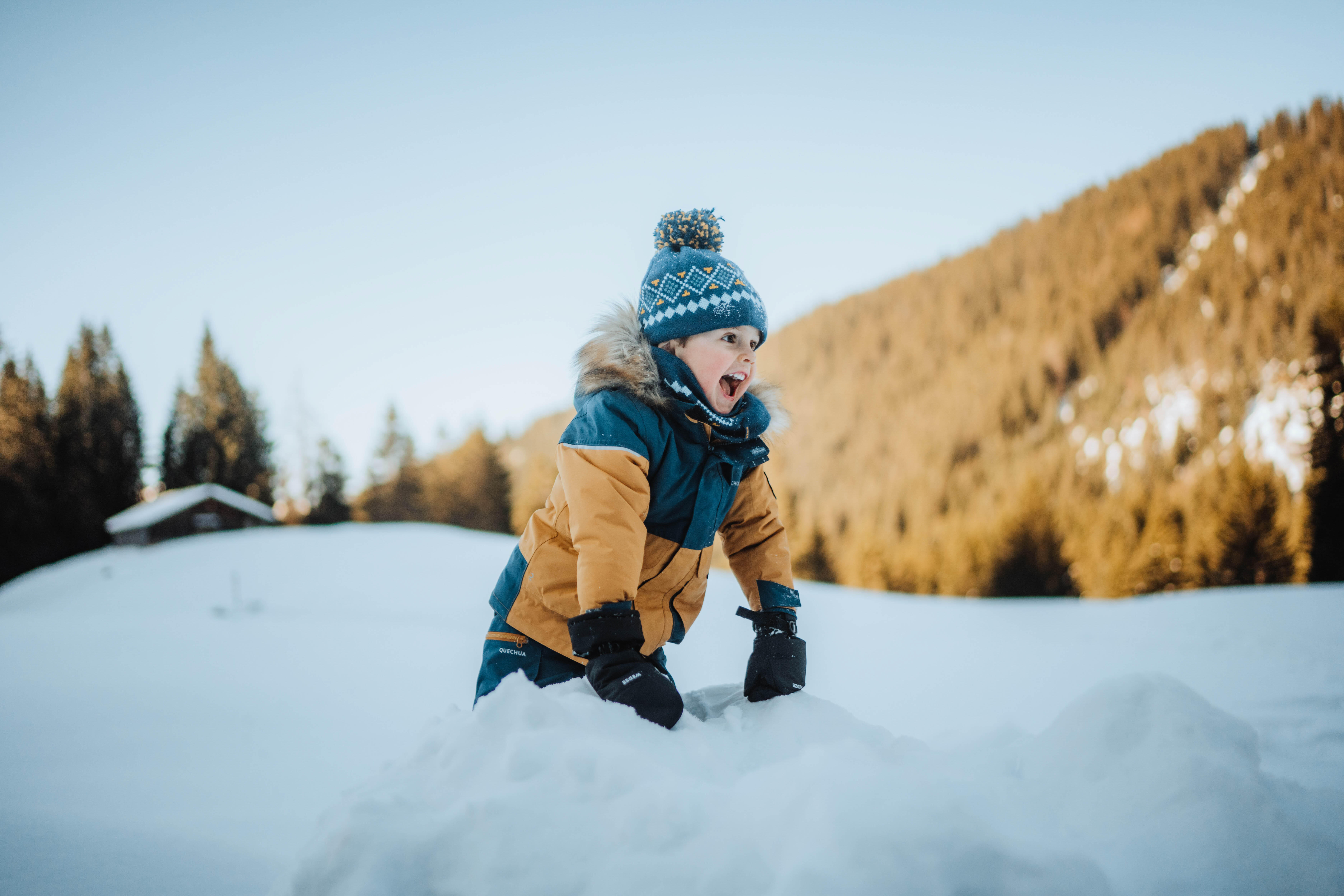 Pantalon chaud imperméable de randonnée enfant - SH 500 Mountain 2-6 ans - QUECHUA