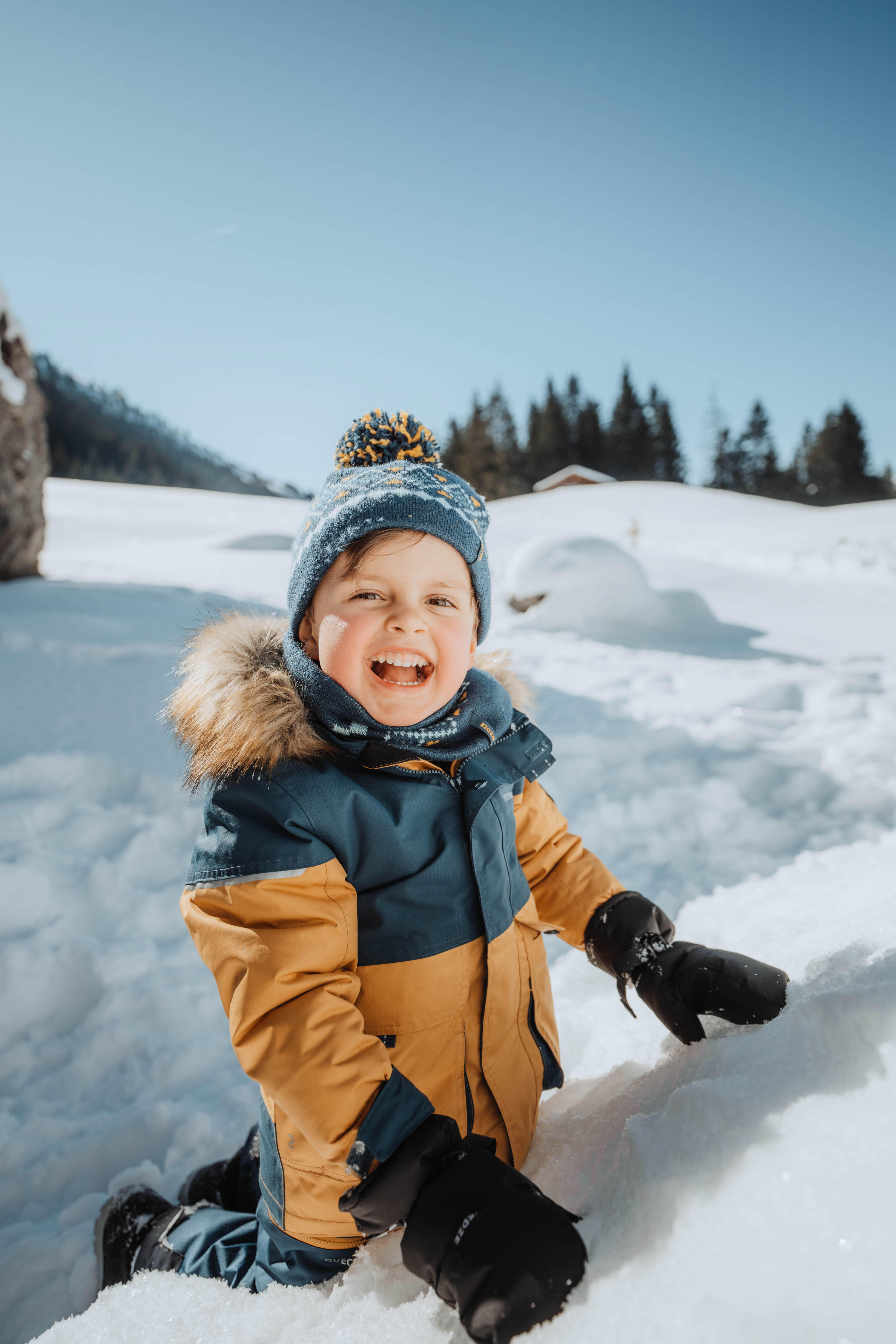 Pantalon de randonnée chaud et imperméable enfant, SH 500 Mountain Âge 2-6 ans 12/14