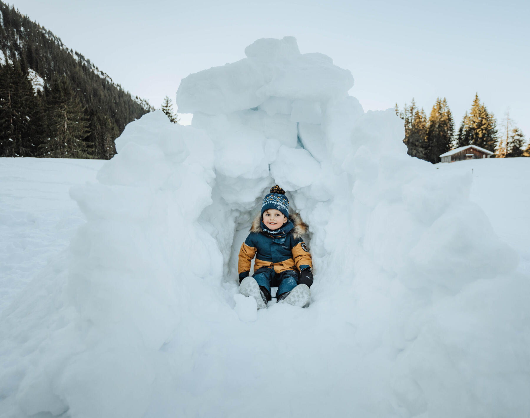 7 activités dans la neige pour les enfants à partir d'un an