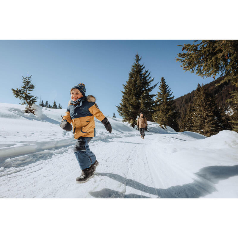 Botas de nieve cálidas impermeables de senderismo - SH500 - NIÑOS 24-38  