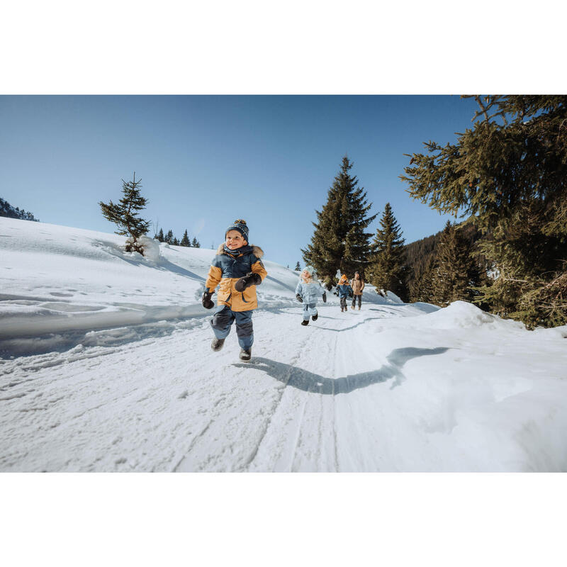 Winterschuhe Kinder Gr. 35–38 Schnürung wasserdicht Winterwandern - SH500 MTN