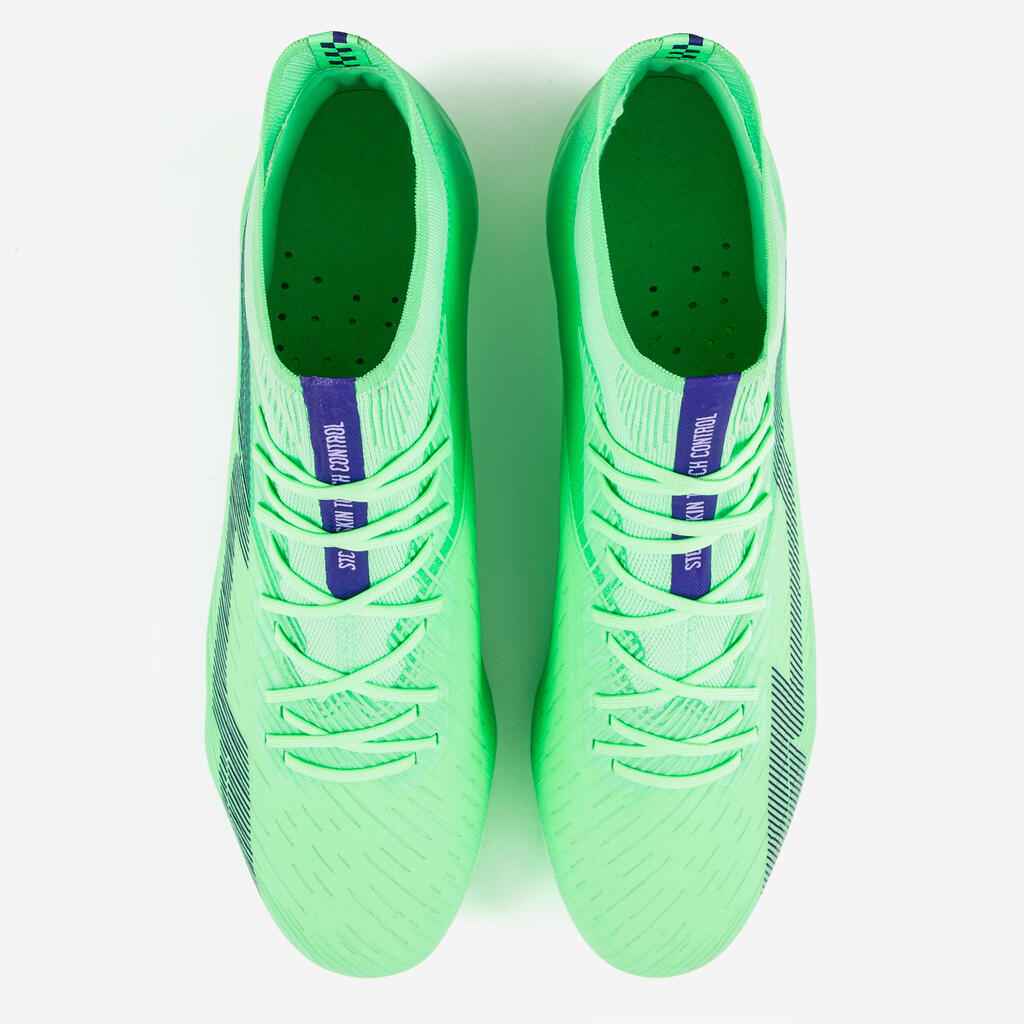 Chaussure de football adulte terrains secs CLR FG Néon Green Speed