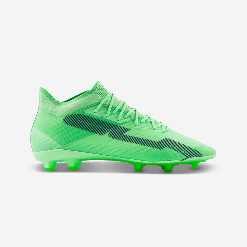 Botas de fútbol adulto terrenos secos CLR FG Neón Verde Speed 