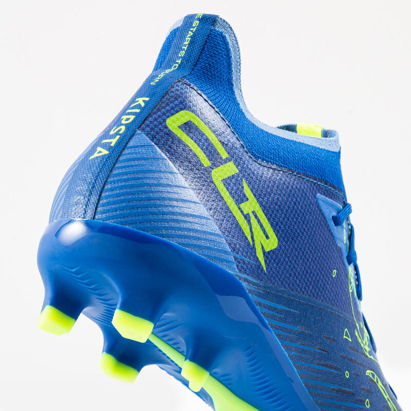 Chaussure de football adulte terrains secs CLR FG Blue fire twist