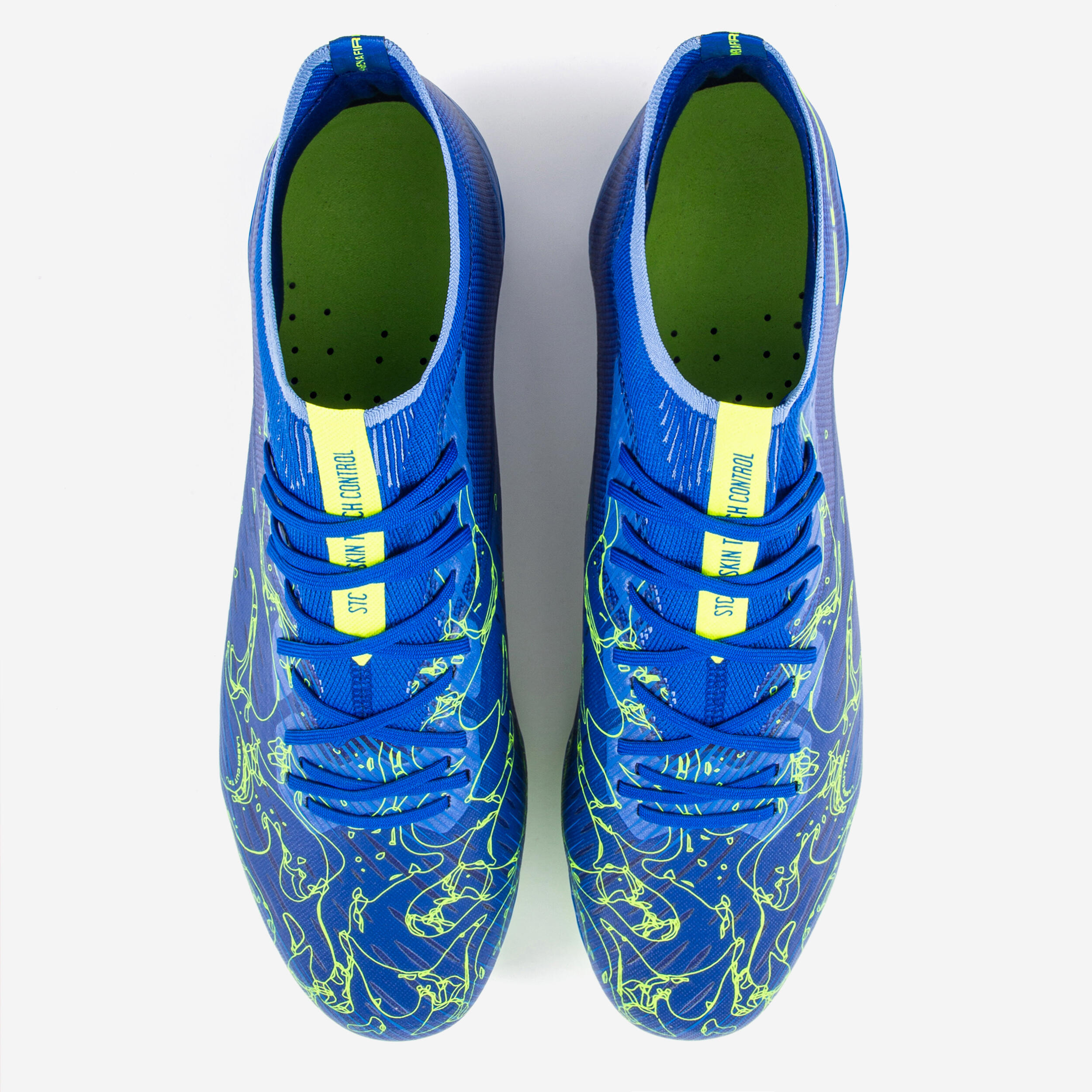Voetbalschoenen CLR FG blauw fire twist 5/6
