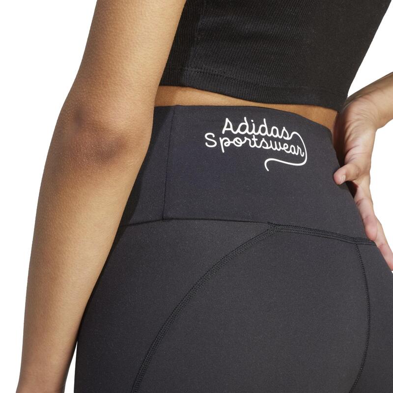 LEGGINGS DE FITNESS MULHER ADIDAS BRAND LOVE PRETO