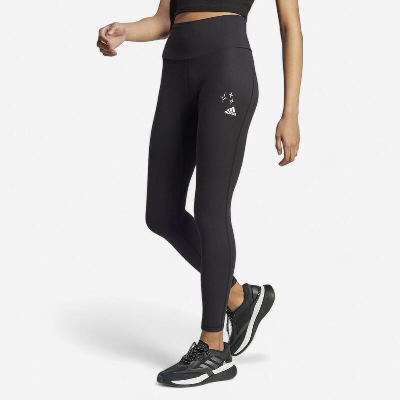 LEGGING VOOR FITNESS EN SOFT TRAINING VOOR DAMES BRAND LOVE ZWART