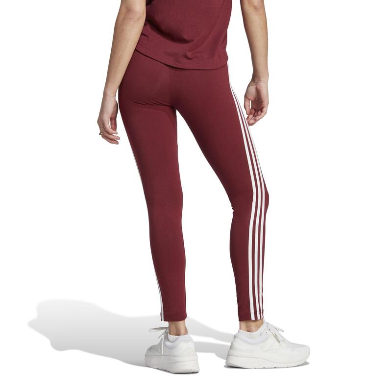 Leggings donna fitness Adidas cotone rossi