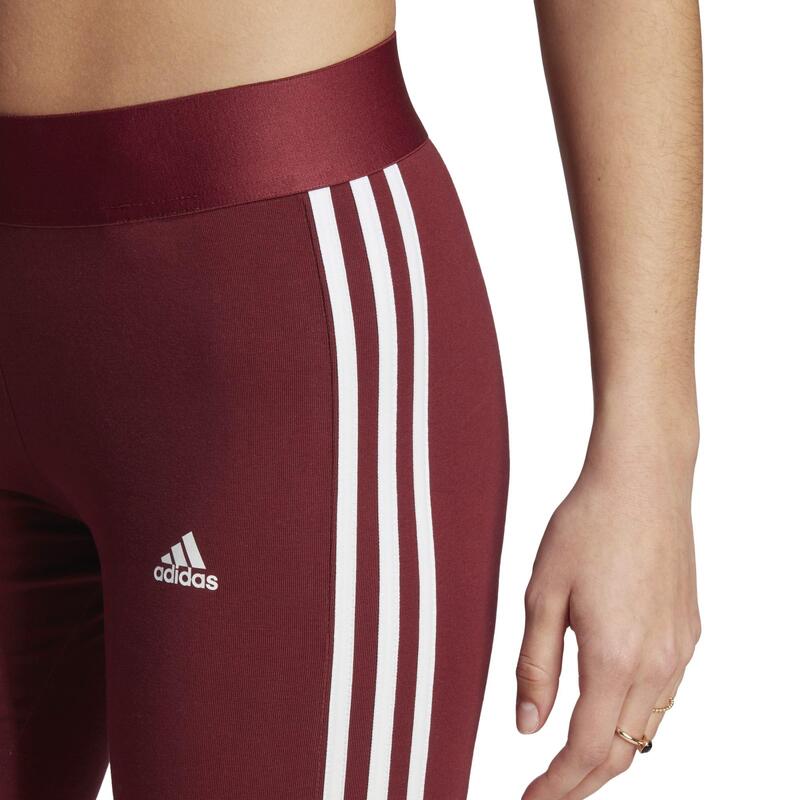 Leggings donna fitness Adidas cotone rossi