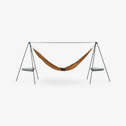 COMPACT HAMMOCK SUPPORT FOR CAMPING - Black