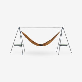 SUPPORT HAMAC COMPACT POUR LE CAMPING - Noir
