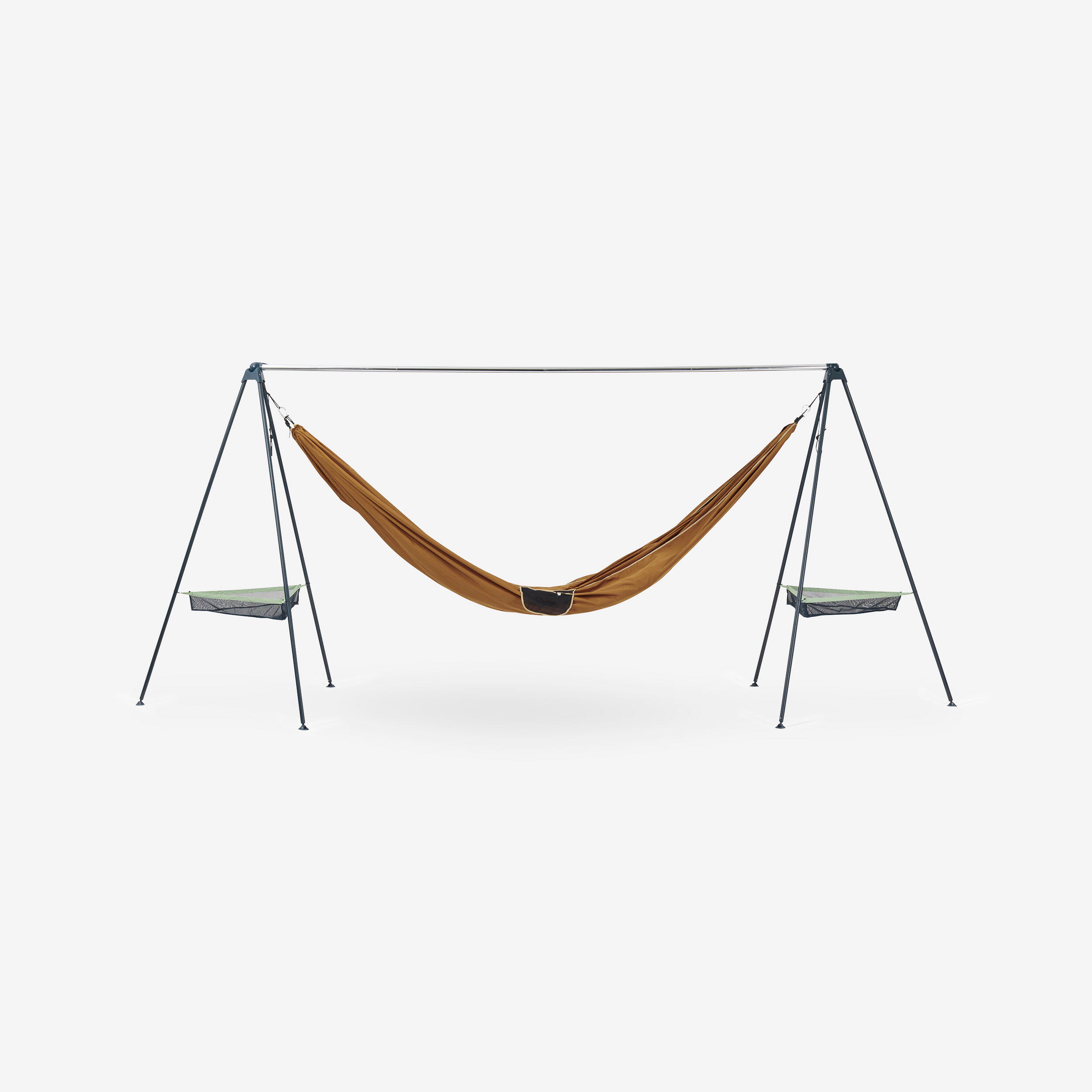 Quechua - Support Hamac Compact Pour Le Camping - Noir - Support De Hamac - Camping Et Bivouac Randonnee Trekking - Bleu-vert - Taille Unique - Decathlon