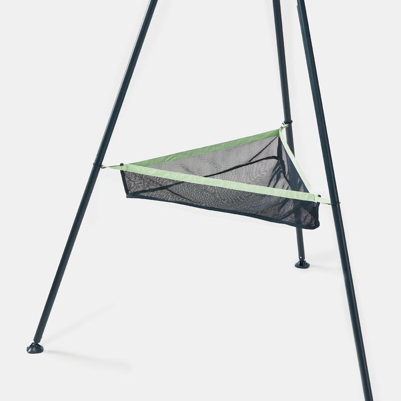 Compacte hangmat standaard voor de camping zwart