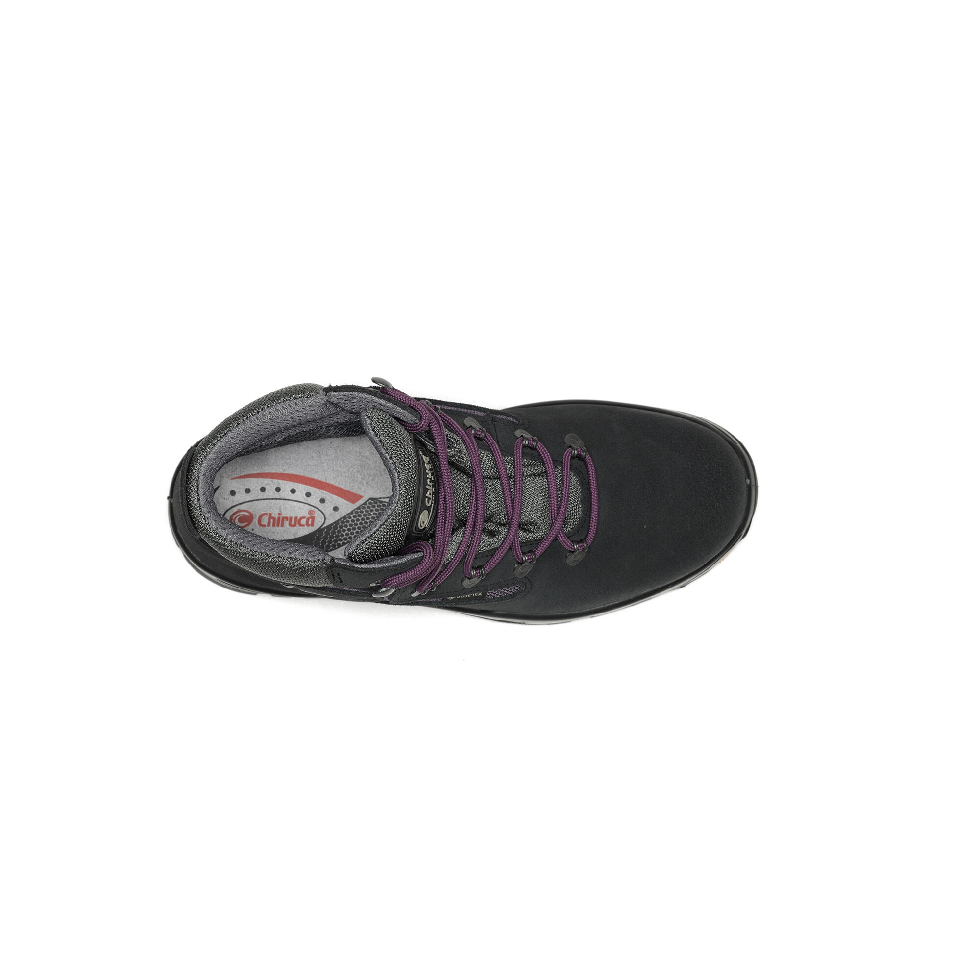 Botas de montaña y trekking Gore-Tex suela Vibram Mujer Chiruca Jaca gris oscuro 6/8
